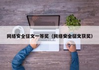 网络安全征文一等奖（网络安全征文获奖）