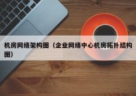 机房网络架构图（企业网络中心机房拓扑结构图）