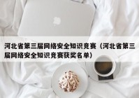 河北省第三届网络安全知识竞赛（河北省第三届网络安全知识竞赛获奖名单）