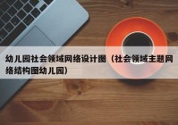 幼儿园社会领域网络设计图（社会领域主题网络结构图幼儿园）