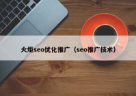 火炬seo优化推广（seo推广技术）