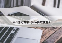 seo优化专家（seo高效优化）