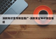 消防知识宣传微信推广-消防安全知识微信推送