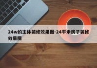 24w的主体装修效果图-24平米房子装修效果图