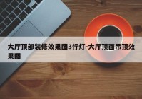 大厅顶部装修效果图3行灯-大厅顶面吊顶效果图